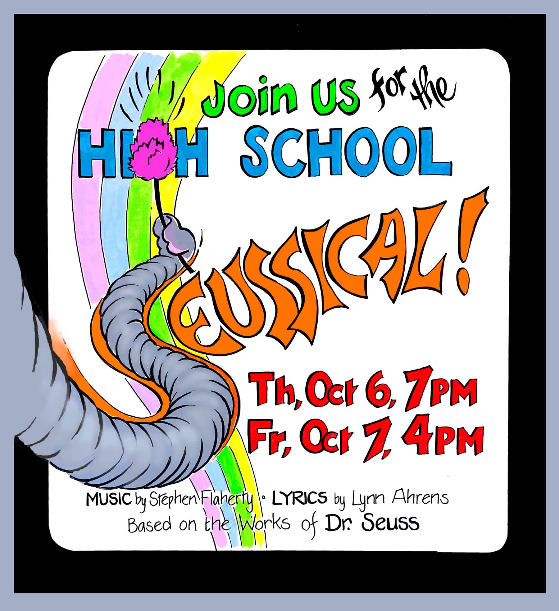 SEUSSICAL POSTER