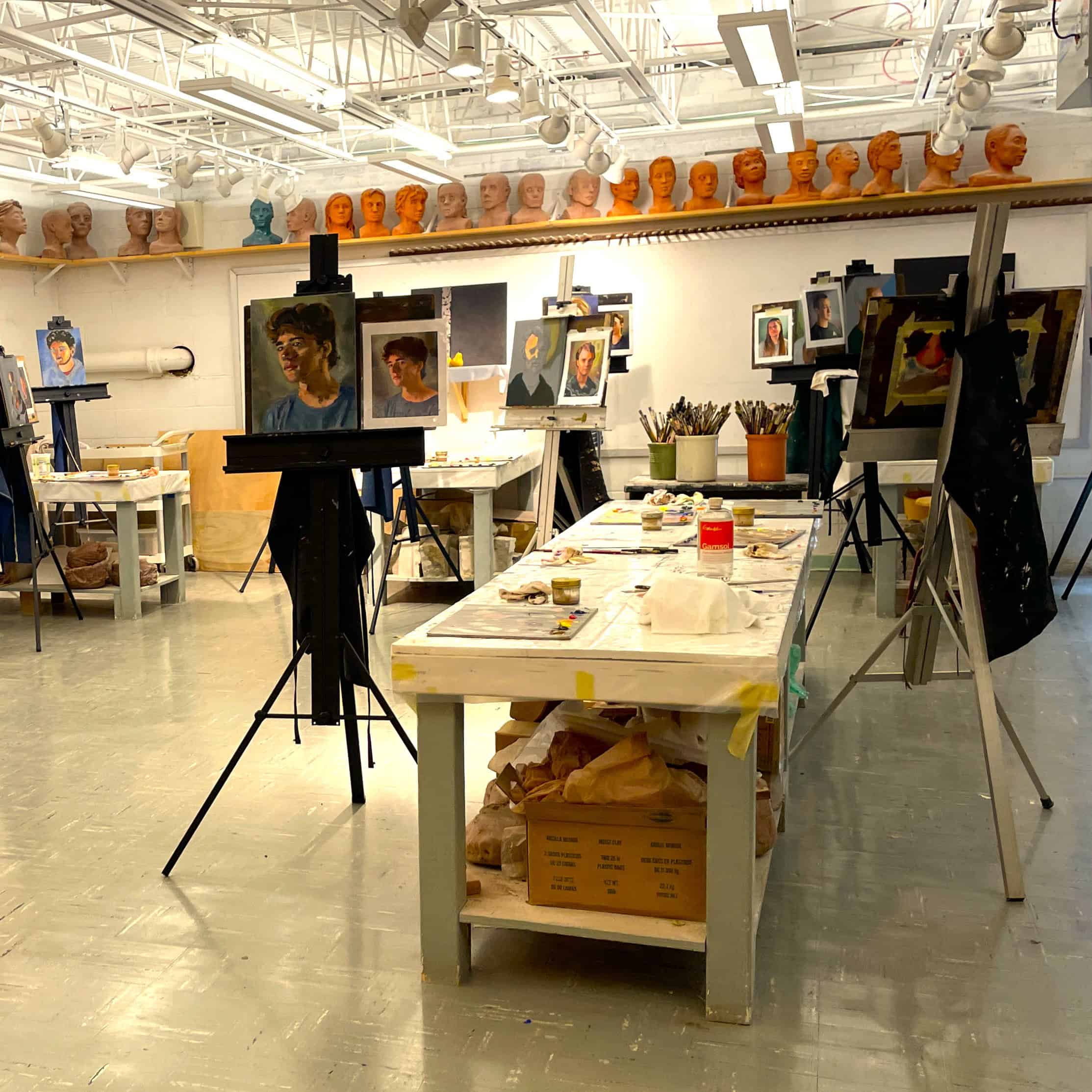 Sr-Self-Portraits-HS-Art-Room image